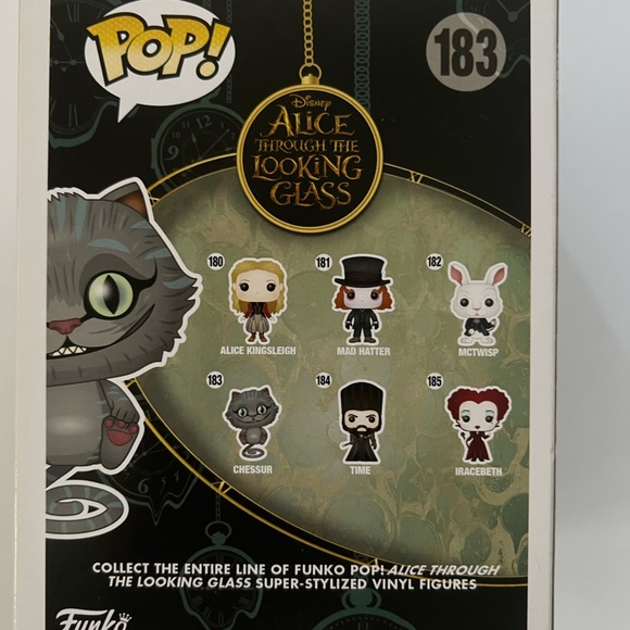 FUNKO Pop Chessur 183 Alice Through The Looking Glass Figure Cheshire Cat Disney - Picture 4 of 6